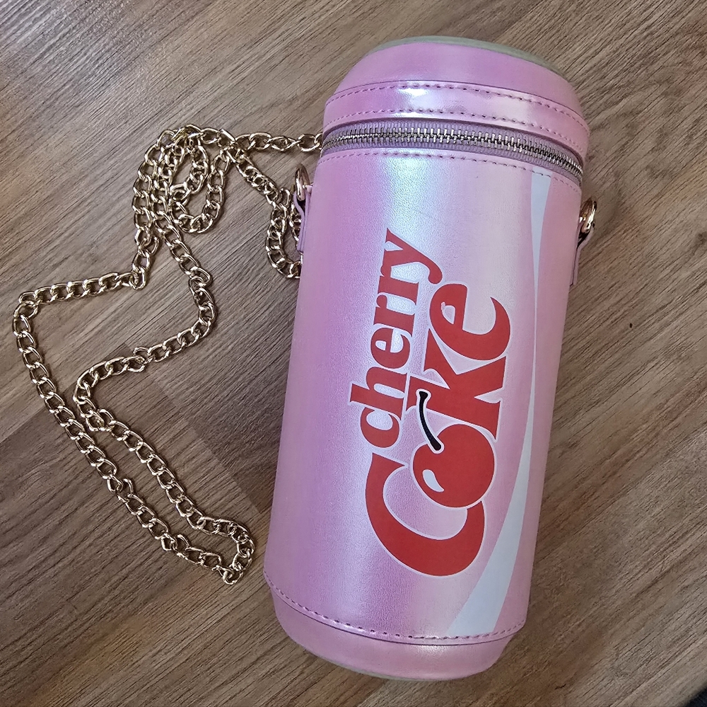 Cherry Coke Pink Cylinder Bag
